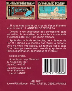 L'Anneau de Zengara dos