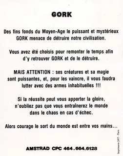 L' Antre de Gork dos