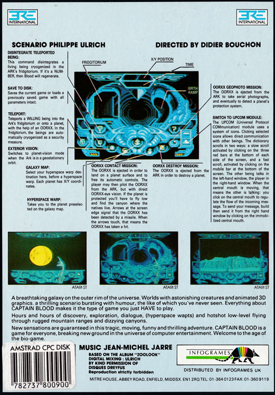 L'Arche Du Capitaine Blood - Dos