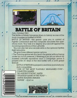 La Bataille D'Angleterre dos
