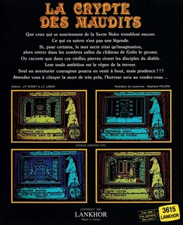 La Crypte des Maudits dos