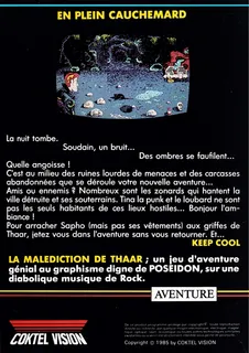 La Malédiction De Thaar dos