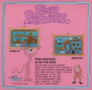 La Panthère rose dos