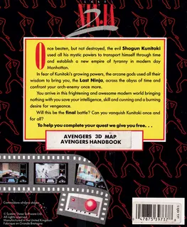 Last Ninja 2 - Back with a Vengeance dos