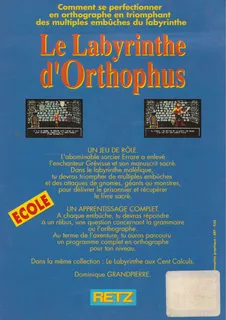Le Labyrinthe D'Orthophus dos