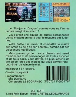 Le Maître des Âmes dos