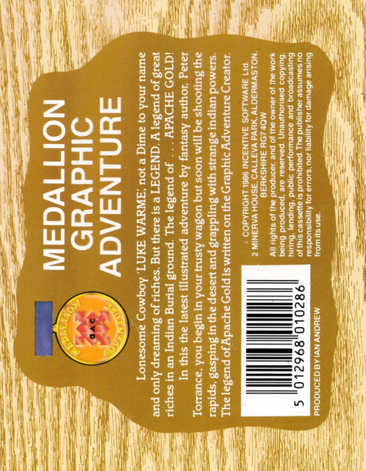 Legend Of Apache Gold, The - Dos