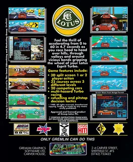 Lotus Esprit Turbo Challenge dos