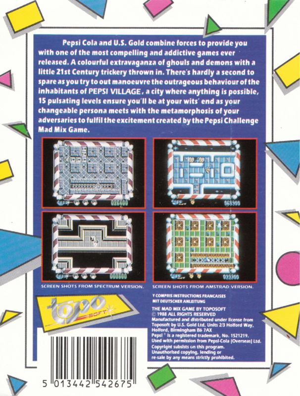 Mad Mix Game - The Pepsi Challenge - Dos