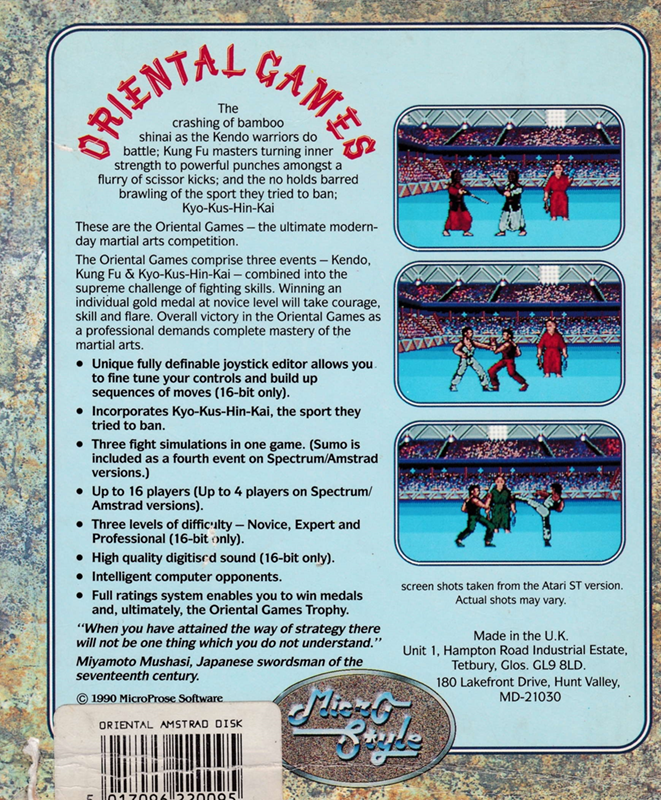 Oriental Games - Dos