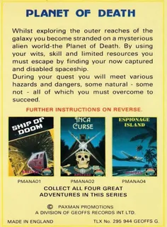 Planet Of Death dos