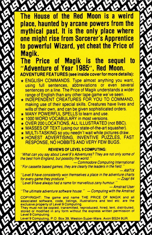 Price Of Magik, The - Dos