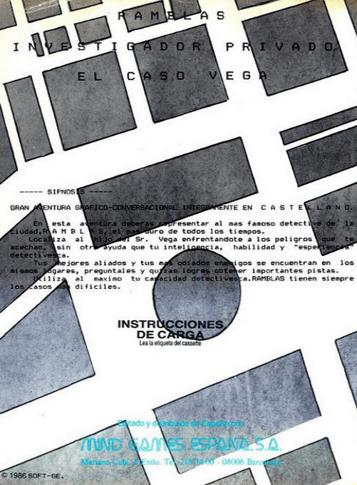 Ramblas, Investigador Privado - El Caso Vega - Dos