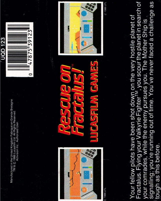 Rescue on Fractalus! - Dos