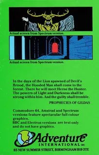 Robin Of Sherwood - The Touchstones Of Rhiannon dos