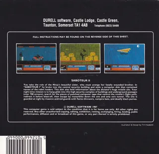 Saboteur 2 dos