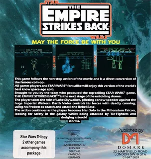 Star Wars : L'Empire Contre Attaque dos