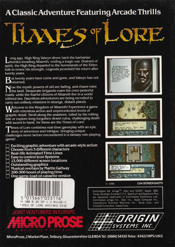 Times Of Lore - Dos