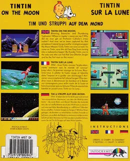 Tintin Sur La Lune dos