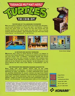 Tortues Ninja 2 : Le Coin-Op! dos