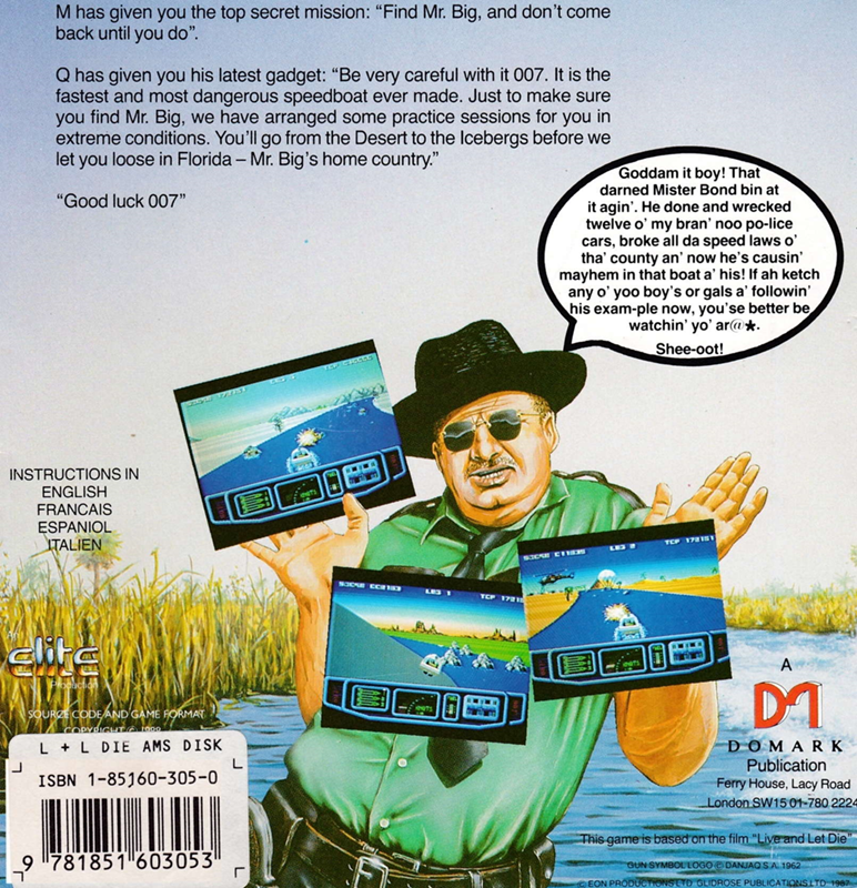 Vivre et laisser mourir - Dos