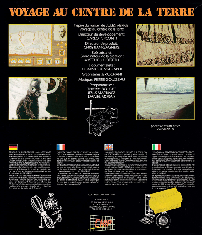 Voyage Au Centre De La Terre - Dos