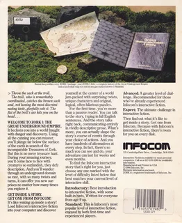 Zork 1 - The Great Underground Empire dos