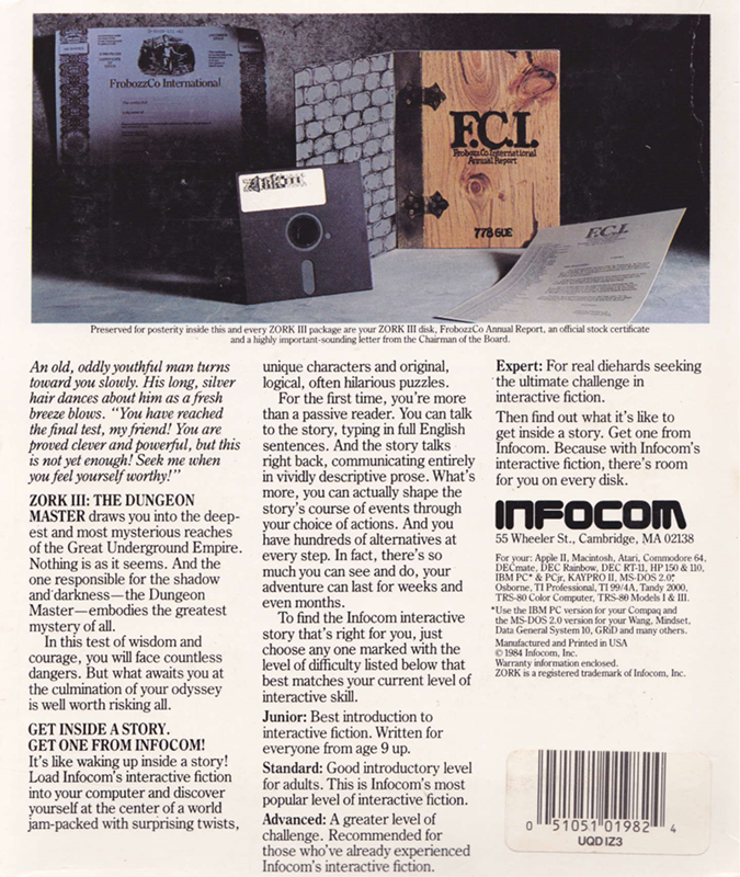 Zork 3 - The Dungeon Master - Dos
