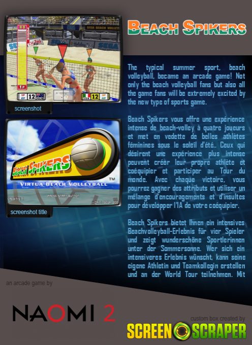Beach Spikers: Virtua Beach Volleyball dos