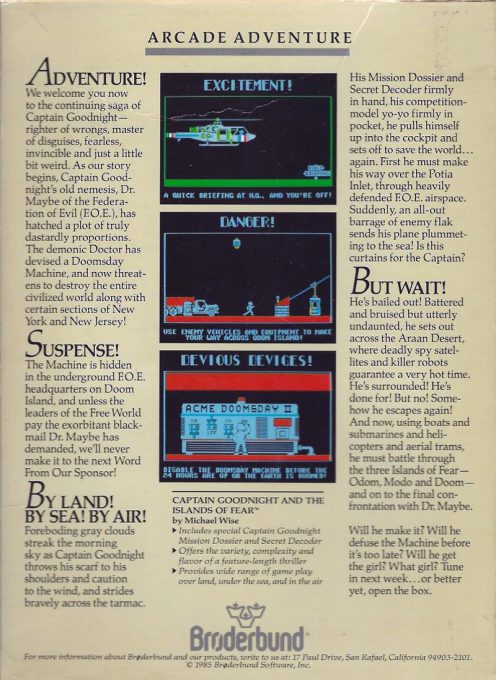 Captain Goodnight dos