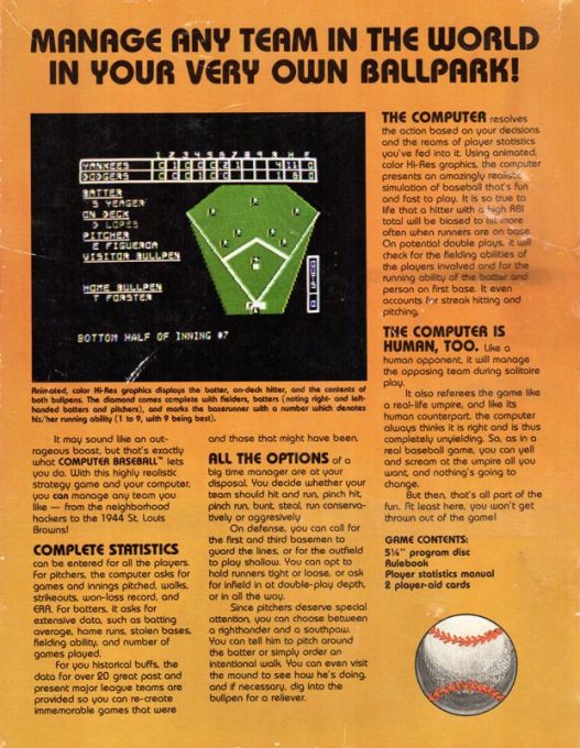 Computer Baseball dos