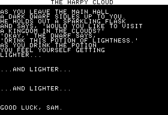 Eamon Adventure #061 - The Harpy Cloud