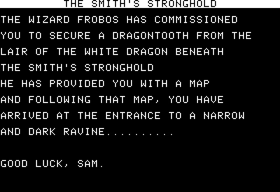 Eamon Adventure #068 - The Smith's Stronghold
