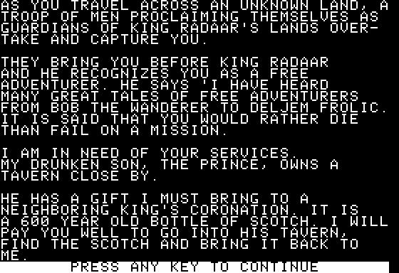 Eamon Adventure #078 - The Prince's Tavern