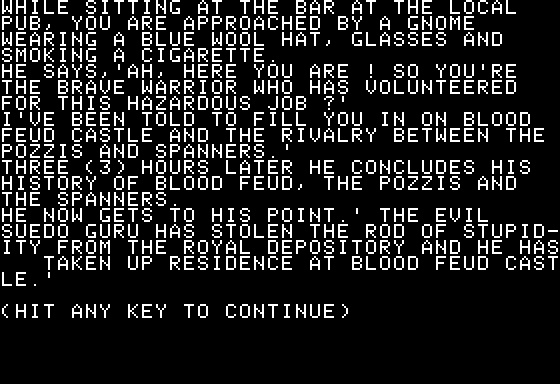 Eamon Adventure #094 - Blood Feud