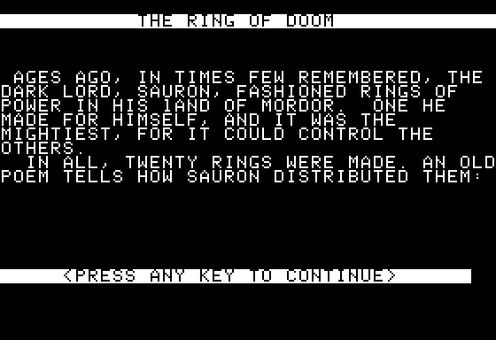 Eamon Adventure #115 - The Ring of Doom