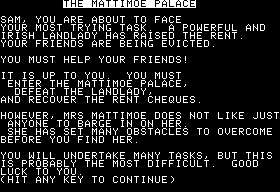 Eamon Adventure #125 - The Mattimoe Palace