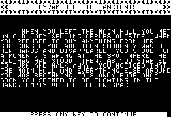 Eamon Adventure #134 - Pyramid of the Ancients