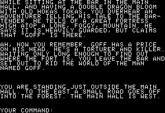 Eamon Adventure #136 - The Mountain Fortress
