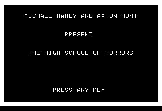 Eamon Adventure #168 - The High School of Horrors