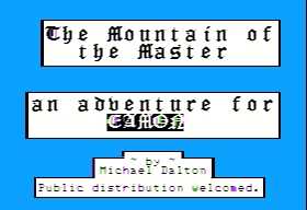 Eamon Adventure #172 - The Mountain of the Master
