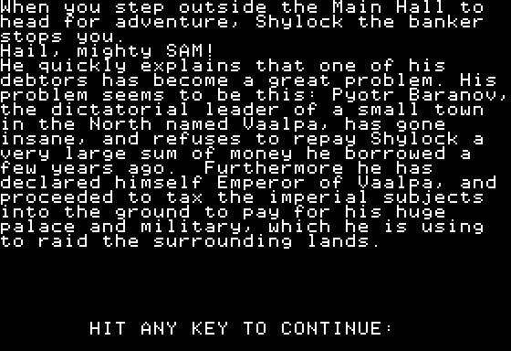 Eamon Adventure #235 - Vaalpa's Plight