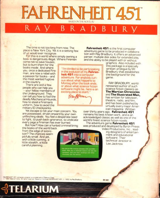 Fahrenheit 451 dos