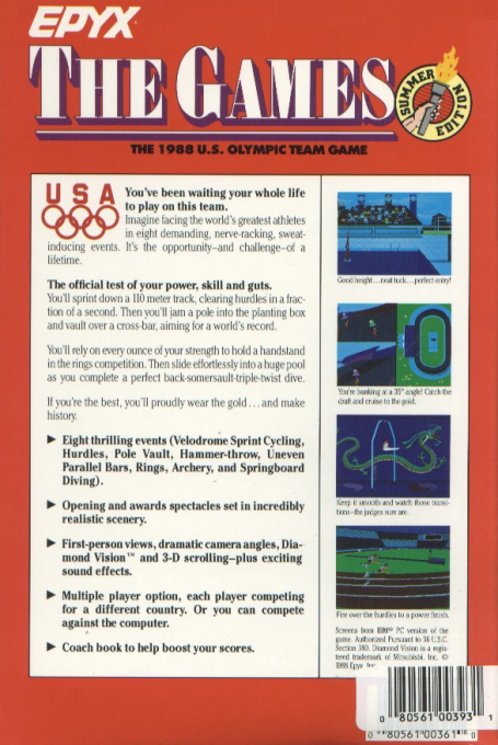 Games, The - Summer Edition dos