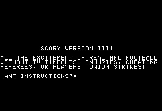 Scary Football