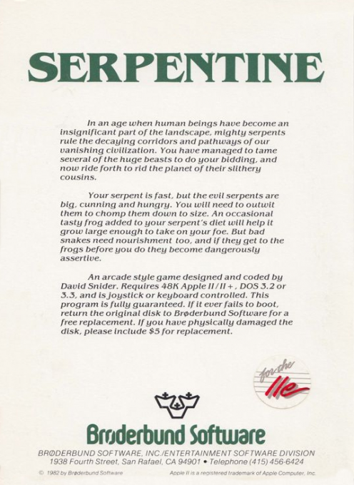 Serpentine - Dos