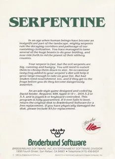 Serpentine dos
