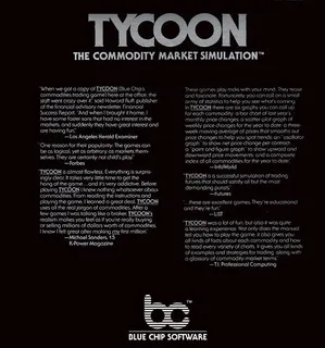 Tycoon : The Commodity Market Simulation dos