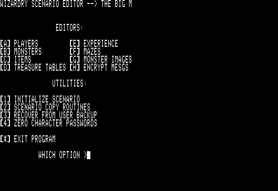 Wizardry Scenary Editor