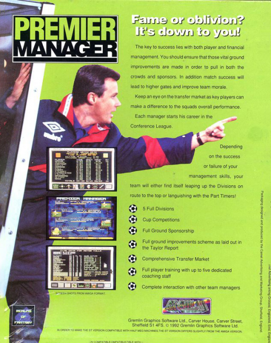 Premier Manager - Dos